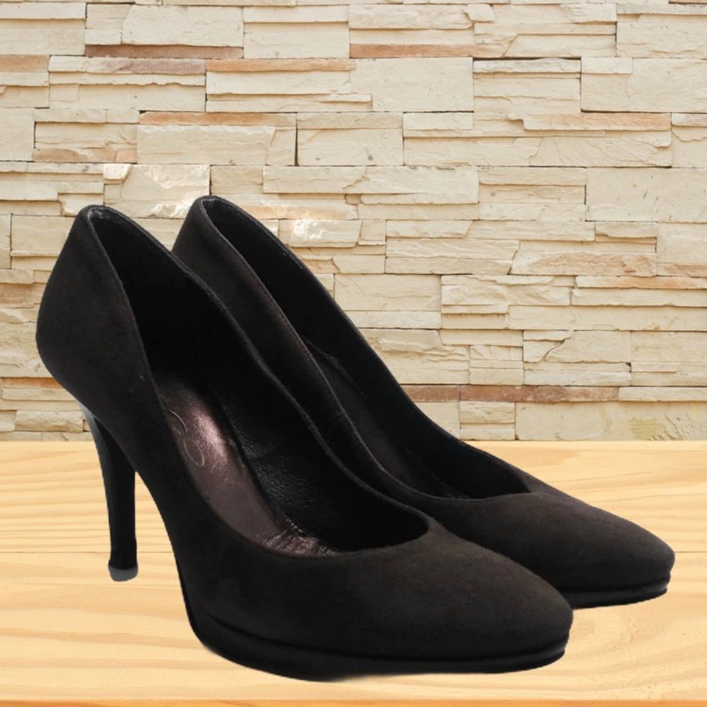 Sacco Womens 7.5‎ Brown Suede Pumps Heels Italy - Picture 7 of 7